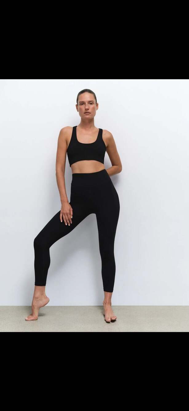 Mate The Label Organic Stretch Midi Legging Jet Black